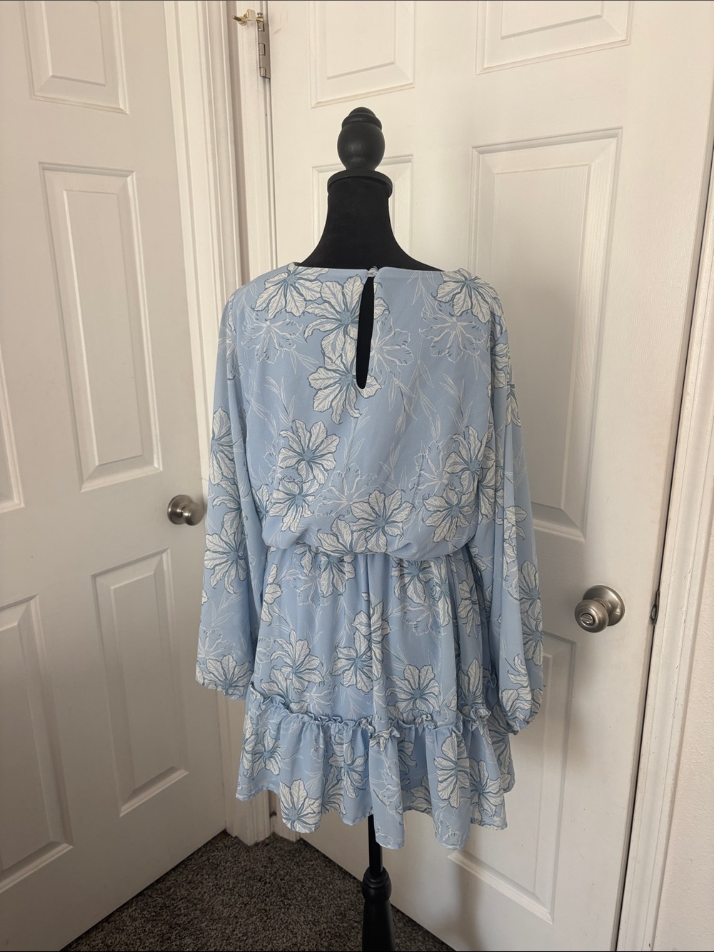 Flying Tomato Sky Boho Blue Floral Dress - Picture 6 of 13